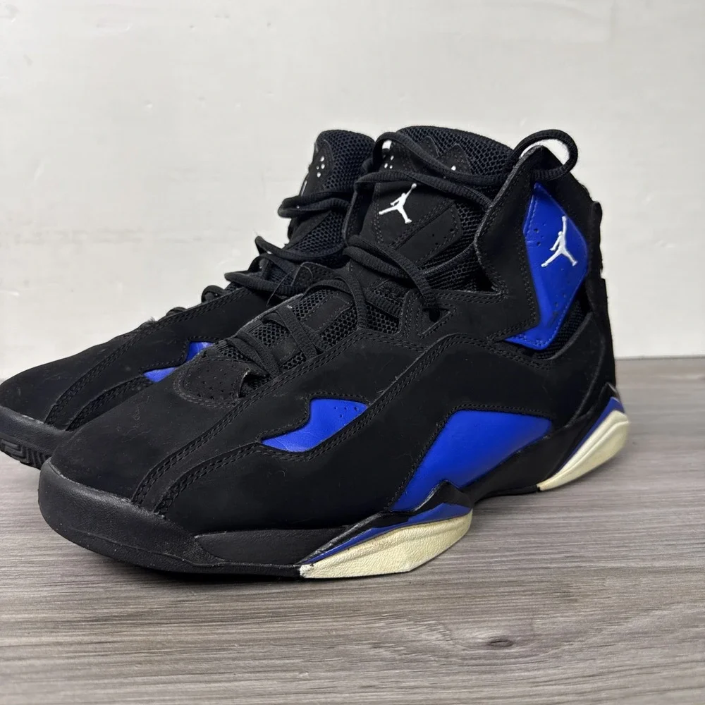 Jordan Flight 45 342964-042‎ Black Royal Blue Men's Size 11 Basketball Shoes
